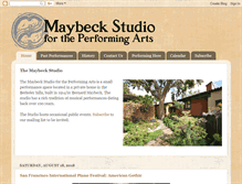 Tablet Screenshot of maybeckstudio.org